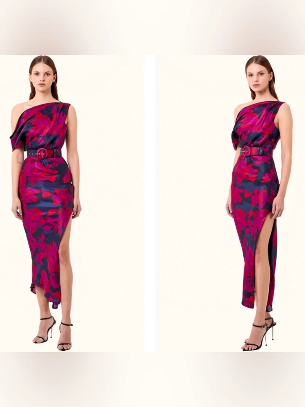 Nicholas Calantha Silk-Blend Midi Dress size 4